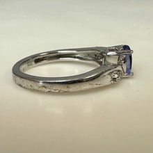 Load image into Gallery viewer, Sterling Tanzanite White Topaz Ring sz 5
