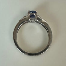 Load image into Gallery viewer, Sterling Tanzanite White Topaz Ring sz 5
