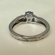 Load image into Gallery viewer, Sterling Tanzanite White Topaz Ring sz 5
