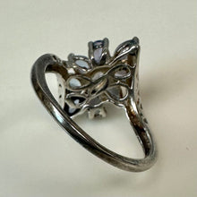 Load image into Gallery viewer, Sterling Tanzanite Cluster Ring sz 6
