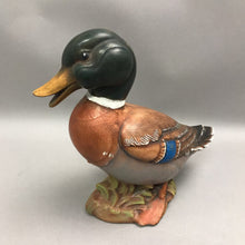 Load image into Gallery viewer, Vintage Chalkware Hand Painted Mallard Duck (8'")

