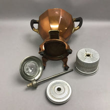 Load image into Gallery viewer, Antique Copper Electric Coffee Percolator with Glass Lid &amp;Wood Handles (13")(No Cord)
