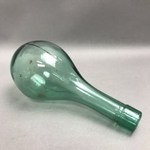 Load image into Gallery viewer, Antique Hand Blown Green Glass Round Bottom 1860s- Early 20th Century Bottle (8")
