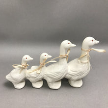 Load image into Gallery viewer, Vintage Dept 56 Porcelain Christmas 4 Four Ducks Geese In A Row Japan (4x7)
