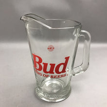 Load image into Gallery viewer, Vintage 1970's Budweiser Bud King Of Beers Glass Pitcher (9")
