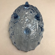 Load image into Gallery viewer, Vintage Indiana Glass Harvest Grape Design Light Blue Footed Oval Fruit Bowl (12"x8"x4.5")
