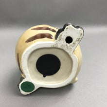 Load image into Gallery viewer, Smiling Big Teeth Curious Cat Ceramic Coin Bank (6”)
