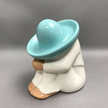 Load image into Gallery viewer, Vintage Homco Mexican Siesta Sleeping Pedro Southwestern Turquoise Sombrero 7"
