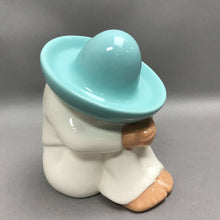 Load image into Gallery viewer, Vintage Homco Mexican Siesta Sleeping Pedro Southwestern Turquoise Sombrero 7"
