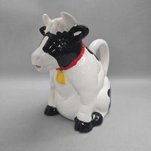 Load image into Gallery viewer, Large Ceramic Cow Pitcher Black &amp; White (7.5") (As-Is)
