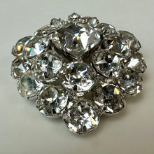 Load image into Gallery viewer, Vintage Eisenberg Ice Rhinestone Sacred Heart Brooch Pin Signed w/ Original Box (2.25")
