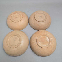 Load image into Gallery viewer, Set of 4 Vintage Wooden Painted Rooster Bowls (~2x6x6)
