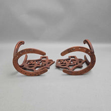 Load image into Gallery viewer, St Croix Forge Horseshoe &amp; State of Texas Bookends (~6x12x5)
