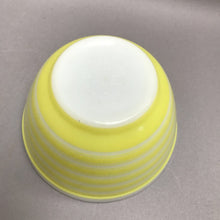 Load image into Gallery viewer, Vintage Pyrex "Rainbow Stripe" Yellow Mixing Bowl #401 (1.5 Pint) (~3.25x5.75)
