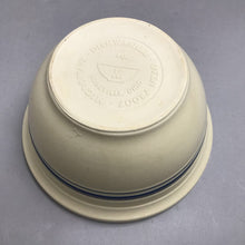 Load image into Gallery viewer, Roseville Pottery Blue-Stripe Stoneware Mixing Bowl (~5.25x10)
