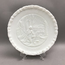 Load image into Gallery viewer, Fenton White Glass Bicentennial Commemorative Plate 1776-1976 (8")
