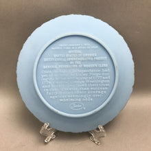 Load image into Gallery viewer, Fenton Blue Glass Bicentennial Commemorative Plate 1776-1976 (8")
