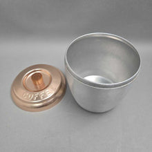 Load image into Gallery viewer, Vintage Spun Aluminum Coffee Canister (~6x5.25)
