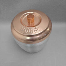 Load image into Gallery viewer, Vintage Spun Aluminum Sugar Canister (~7x6x6)
