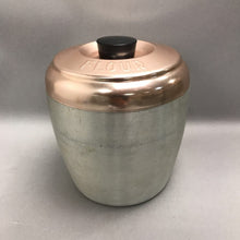 Load image into Gallery viewer, Vintage Spun Aluminum Coffee Canister (~8x7x7)
