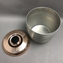 Load image into Gallery viewer, Vintage Spun Aluminum Coffee Canister (~8x7x7)
