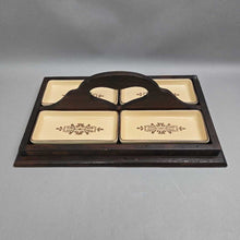 Load image into Gallery viewer, Pfaltzgraff Relish Dish 4-pc Set w/ Carrying Tray (6x18x11)
