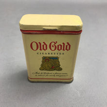 Load image into Gallery viewer, Vintage Advertising Old Gold Cigarettes Tobacco Tin (3")
