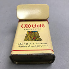 Load image into Gallery viewer, Vintage Advertising Old Gold Cigarettes Tobacco Tin (3")
