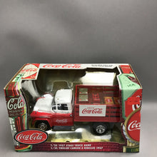 Load image into Gallery viewer, Coca Cola Stake Truck Bank 1/25 Scale 1957 Chevrolet Item # 27257 NIB By Ertl
