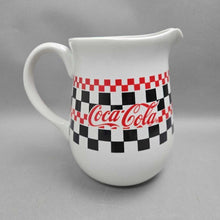 Load image into Gallery viewer, Coca-Cola Ceramic Checkerboard Diner Pitcher (7.5")
