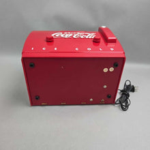 Load image into Gallery viewer, Coca-Cola Old-Tyme Cooler Radio/Casette Player (9x12x9) (As-Is - Hinge Broken)
