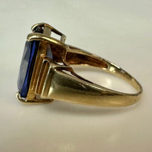 Load image into Gallery viewer, 10K Gold Iolite Ring sz 6.75 (4.8g)

