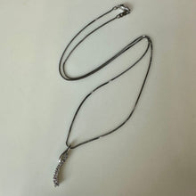 Load image into Gallery viewer, Kay Jewelry Sterling White Topaz 1" Pendant on 18" Chain
