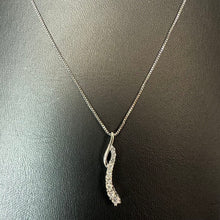 Load image into Gallery viewer, Kay Jewelry Sterling White Topaz 1" Pendant on 18" Chain
