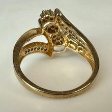 Load image into Gallery viewer, 10K Gold Diamond Ring sz 7.5 (3.8g)
