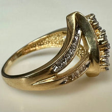 Load image into Gallery viewer, 10K Gold Diamond Ring sz 7.5 (3.8g)
