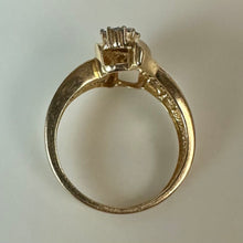 Load image into Gallery viewer, 10K Gold Diamond Ring sz 7.5 (3.8g)
