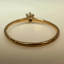 Load image into Gallery viewer, Antique 14K Gold Prong Set Pearl Ring sz 6 (1.0g)

