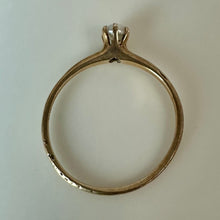 Load image into Gallery viewer, Antique 14K Gold Prong Set Pearl Ring sz 6 (1.0g)
