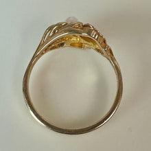 Load image into Gallery viewer, 10K Black Hills Gold Pearl Ring sz 6 (1.9g)
