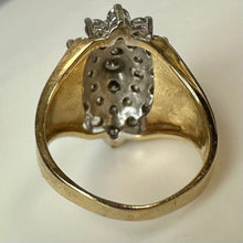 Load image into Gallery viewer, 14K Gold Diamond Cocktail Ring sz 6.75 As-Is (6.5g)
