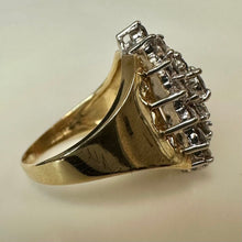 Load image into Gallery viewer, 14K Gold Diamond Cocktail Ring sz 6.75 As-Is (6.5g)

