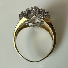 Load image into Gallery viewer, 14K Gold Diamond Cocktail Ring sz 6.75 As-Is (6.5g)
