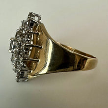 Load image into Gallery viewer, 14K Gold Diamond Cocktail Ring sz 6.75 As-Is (6.5g)
