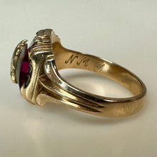Load image into Gallery viewer, Vintage 10K Gold Ruby Class Ring sz 4.75 (3.5g)
