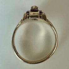 Load image into Gallery viewer, Vintage 10K Gold Ruby Class Ring sz 4.75 (3.5g)
