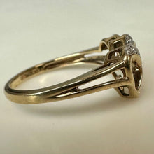 Load image into Gallery viewer, 10K Gold Tourmaline Diamond Ring sz 7 (2.6g)
