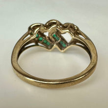 Load image into Gallery viewer, 10K Gold Tourmaline Diamond Ring sz 7 (2.6g)
