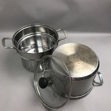 Load image into Gallery viewer, Denmark Stainless Steel 3 Piece Multi Cooker Steamer Pot (7")
