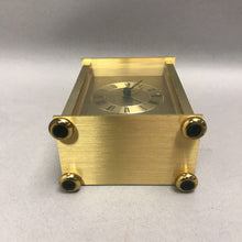 Load image into Gallery viewer, German Heirloom Brass Desk Clock (4.5x3x2) (As-Is; Does Not Run)
